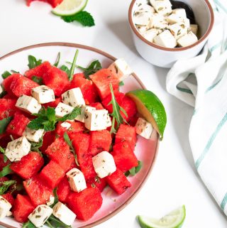 watermelon arugula salad