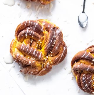 Pumpkin Cinnamon Twist Knots