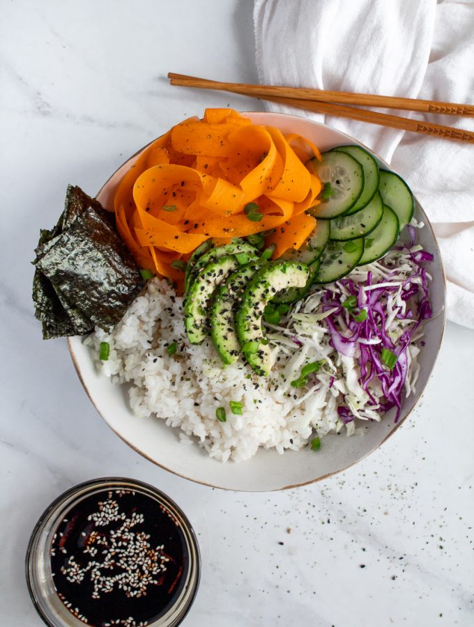 vegan sushi bowl