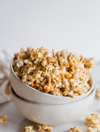 healthy caramel popcorn